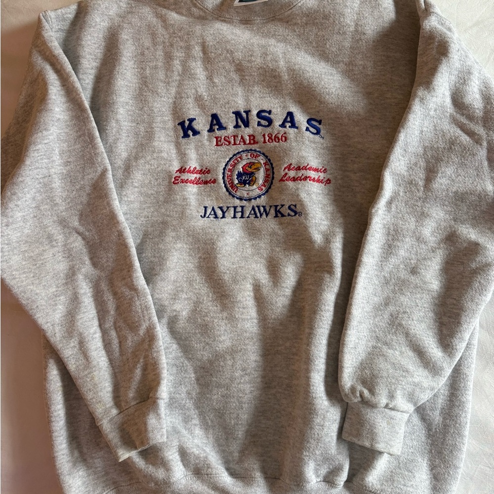 Kansas Jayhawks Gray Sweatshirt